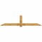 Ekena Millwork Eugene Rough Sawn Timber Gable Bracket, Western Red Cedar, 108"W x 27"H x 6"D x 6"F, 6/12 Pitch GBW108X27X0606EUG00RWR - alternate 1